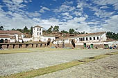 Chinchero, main square with the colonial church erected on Incan walls